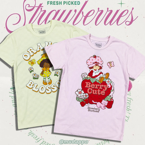 仅一批 欧美单草莓印花可爱原宿甜美少女T恤y2k宽松中长款上衣大
