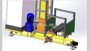 料箱立体仓库+堆垛机3D图纸打印SW模型CAD设备机器非标自动2024