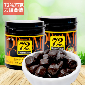 韩国进口乐天72黑巧克力72 巧克力86g休闲办公零食 代可可脂 阿里巴巴找货神器