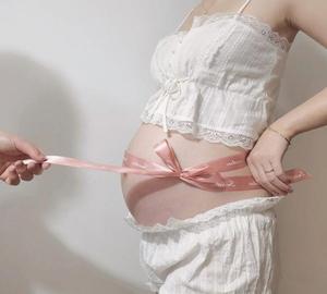 孕妇拍照性感服装影楼拍摄个人艺术照服装蕾丝吊带背心短裤套装