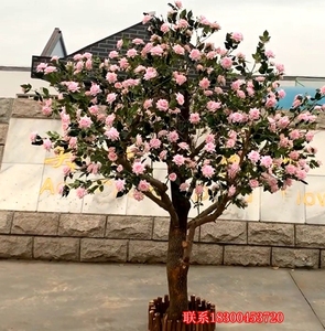 仿真玫瑰树月季树装饰假树婚礼玫瑰花摆放室内布景展览仿真树大花