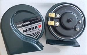 日本三叶米速霸MITSUBA汽车摩托电喇叭480Hz&400Hz蜗牛防水喇叭