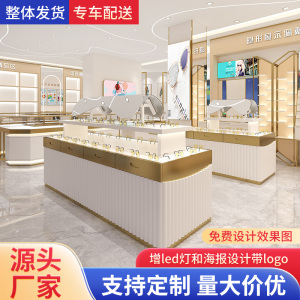 厂家时尚新款烤漆眼镜店玻璃中岛墨镜展示柜台货架陈列柜整店定制