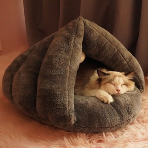 猫窝冬季保暖四季通用猫咪窝封闭式猫屋小型犬狗窝睡袋窝猫咪用品