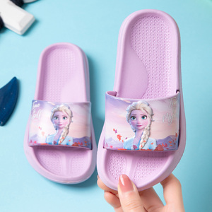 迪士尼艾莎公主儿童拖鞋夏季女孩eva 软底防滑洗澡沙滩室内凉拖鞋