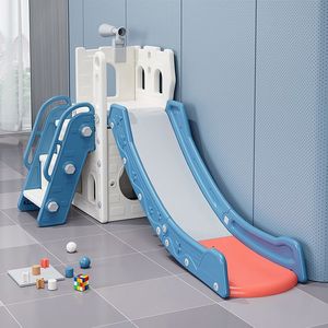 滑滑梯加厚儿童玩具室内小型滑梯秋千塑料宝宝滑梯折叠家用三合一