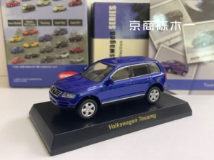 1:64 京商KYOSHO 大众 途锐 Touareg 比斯开蓝色 SUV 车模