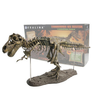 大型仿真霸王龙骨架模型侏罗纪礼品拼装骨骼化石装饰摆件考古教学