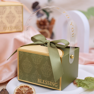 原创结婚法式喜糖盒子ins风婚礼专用订婚高级感糖果礼盒包装空盒