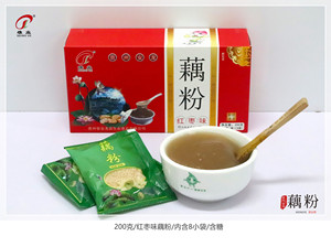 贵州特产黔西南安龙藕粉中老年红枣味椰子味清香味200g盒装纯藉粉