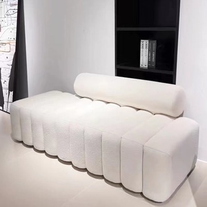 欧式简约实木沙发凳布艺凳软包布艺床尾设计师款服装店长条凳创意