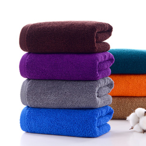 火疗专用毛巾棉质毛巾方巾深色美容院洗浴家用紫色灰色大浴巾铺床