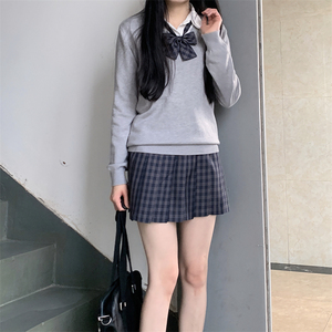 小田町原创jk制服【栗】秋冬校供感正版格裙日系学院风半身百褶裙