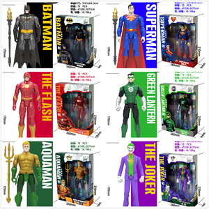 DC正版授权正义联盟声光手办超级英雄闪电蝙蝠侠超人小丑海王玩具