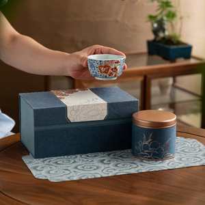 新品赏悦新款茶叶包装盒空礼盒红茶绿茶通用茶包装盒子礼盒装空品