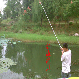 起鱼杆定鱼杆虾笼专用竿子可伸缩加厚不锈钢抄网杆鱼笼竿鱼网杆