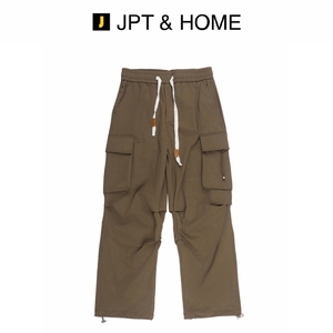 JPTHOME23秋酷感潮流男士宽松版型纯色嘻哈街头风格工装休闲长裤