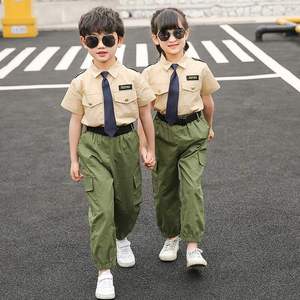 新款儿童校服空军军训表演服装男女童小军人演出服小学生班服套装