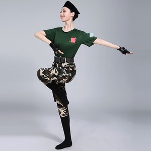 水兵舞服装女套装2022新款现代舞蹈迷彩军旅跳舞衣服广场舞演出服