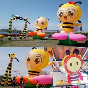 充气小蜜蜂卡通气模 蜂蜜宣传行走人偶服装蚂蚁模型定制拱门风机