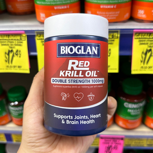 澳洲宝兰Bioglan红磷虾油纯南极虾青素Omega3多效胶囊非鱼油进口