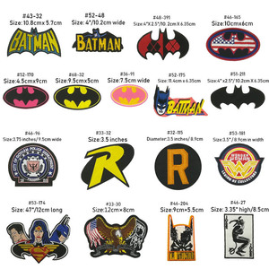 DC漫画 蝙蝠侠 batman 刺绣徽章布贴衣服补丁章子