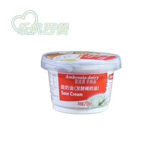 恩波露酸奶油250ml*1盒 SourCreeam发酵稀奶油裱花酸奶 生酮 烘焙