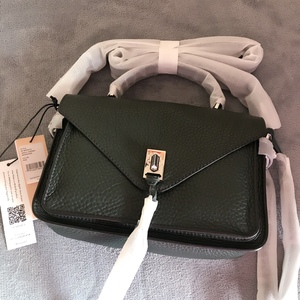 海淘现货Rebecca Minkoff small darren牛皮小号手提斜挎邮差女包