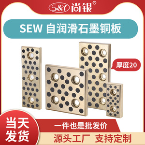 SEW 无油自润滑滑板模具导板 石墨铜板铜滑块耐磨块支持定制