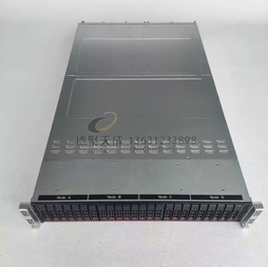 超微2028TP 四子星 2U服务器 X99双路准系统 X10DRT-PS四节点 VPS