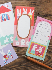 【分装】日本表现社一笔笺美浓和纸多田玲子可爱兔子手帐便签信纸