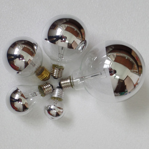 LED无影灯泡半电镀水银龙珠泡反射G45球泡E27E14螺口魔豆专用灯泡