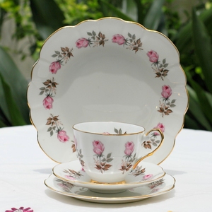 玫瑰年华 英国产Clare玫瑰骨瓷茶杯咖啡杯1杯2碟
