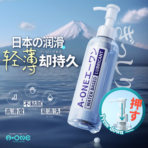 日本A-ONE正品持久润滑油不易干大瓶水溶性私处液房事人体按摩剂