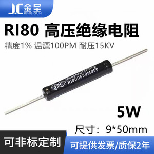 5W 高压绝缘耐压检测标准校准认证电阻 300M 1M 10M 50M1G 10KV1%