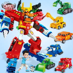 咖宝车神六合体超级创建巨人6变形玩具男孩伽卡宝机器人重工战队