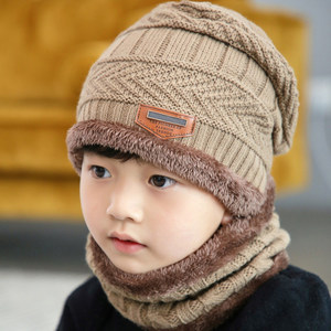 儿童帽子冬天针织毛线帽加厚潮韩版保暖防寒风女童冬季男童棉帽