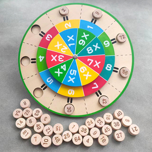 九九乘法盘木质数字大转盘教玩具二年级99乘法口诀表背诵练习神器