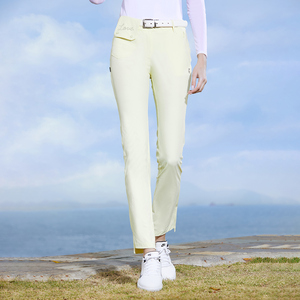 TG高尔夫裤子女2024新款户外运动服装高腰长裤球裤韩国进口黑色女