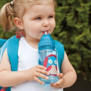 美国skiphop儿童吸管杯婴儿防摔学饮杯宝宝水杯防漏壶幼儿园便携