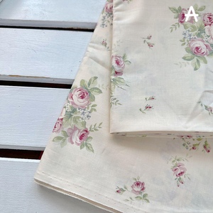 日本进口有轮yuwa纯棉印花布料 末富新款玫瑰系列 柔美娃衣拼布