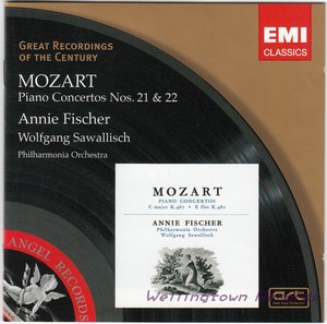 安妮费舍尔 莫扎特 第二十一 第二十二 钢琴协奏曲 24