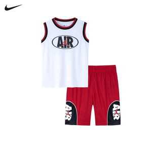 【背心短裤两件套】Nike/耐克男婴小童篮球服24夏季儿童运动套装