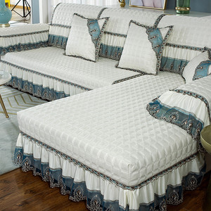 欧式高级沙发垫布艺防滑四季通用简约万能沙发套罩巾贵妃定做组合