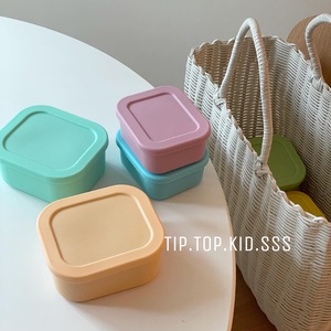 TTK｜春天的便当盒  韩国硅胶高颜值耐高温小方盒零食盒野餐