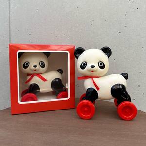 【鹅宝山商社】日本拼邮代购昭和复古熊猫车玩具可爱摆件PVC材质