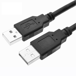 双公头USB2.0数据线公对公连接线传输移动硬盘盒笔记本散热风扇线