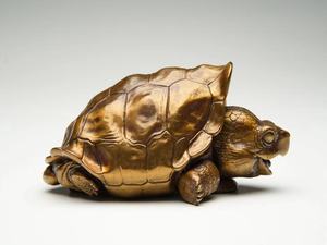 博物志 铁拳匠造联合出品乌龟系列第一弹 加拉帕戈斯象龟青铜摆件