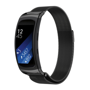 金属不锈钢米兰腕带兼容三星Gear fit2 pro智能手环表带R360 R365