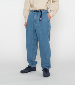 饼干日本代购TNF紫标Denim Wide Tapered Field Pants牛仔裤 23AW